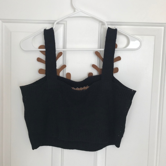 Christmas No Boundaries Reindeer Knit Sweater Top & Skirt Set Junior Size M 7-9 - Picture 6 of 9